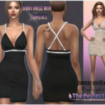 Short dress with crystals by Sims House at TSR