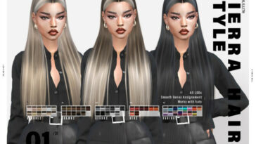 Sierra Hairstyle by LeahLillith at TSR