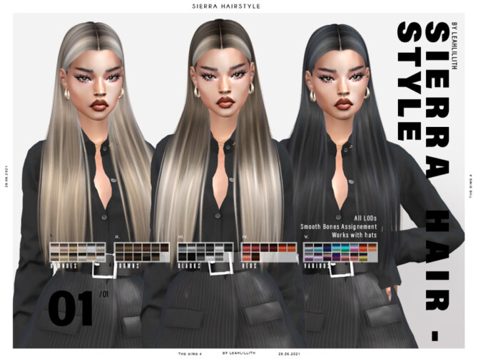 Sierra Hairstyle by LeahLillith at TSR