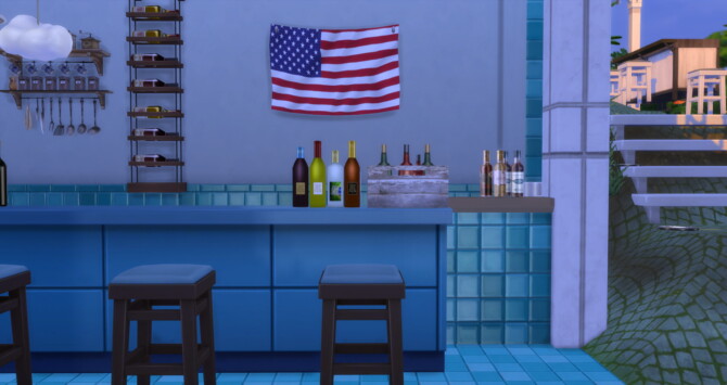 Sim-American Flag by lowflyer at Mod The Sims 4