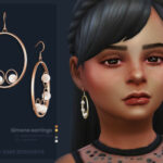 Simone earrings Kids version by sugar owl at TSR