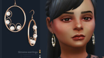 Simone earrings Kids version by sugar owl at TSR