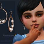 Simone earrings Toddlers version by sugar owl at TSR