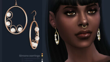 Simone earrings by sugar owl at TSR