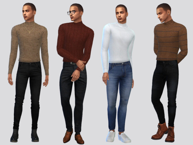 Simple Tucked Turtlenecks by McLayneSims at TSR