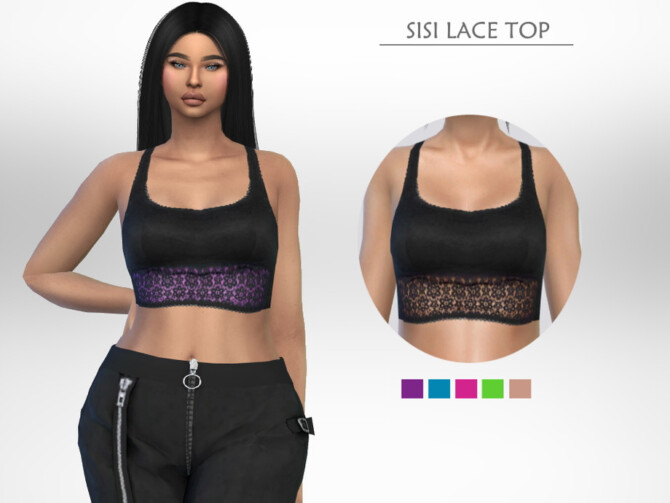 Sisi Lace Top by Puresim at TSR