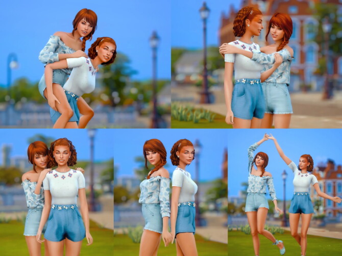 Sisters Pose Pack at Katverse