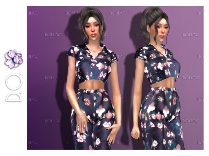 Sleepwear Top [SET] DO138 by D.O.Lilac at TSR