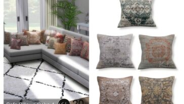 Sofa Pillows Boho 4 at Ktasims