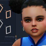 Solid earrings Toddlers version by sugar owl at TSR