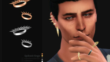 Spiked male rings by sugar owl at TSR