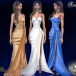 Stendy long evening dress by jomsims at TSR