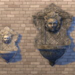 Stone Faced Wall Fountain Overhaul by xordevoreau at Mod The Sims 4