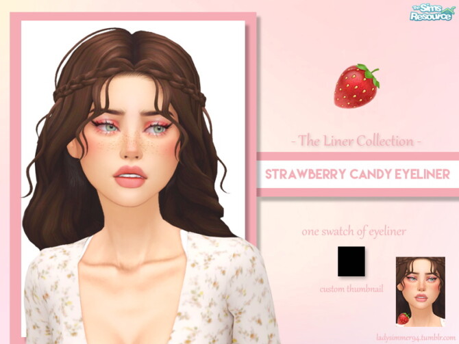 Strawberry Candy Eyeliner by LadySimmer94 at TSR