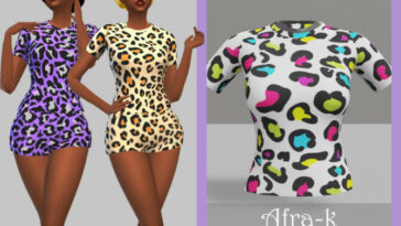 Style print t-shirt by akaysims at TSR