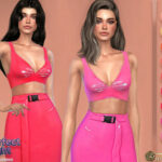 Sugared Vinly Crop Top by Harmonia at TSR