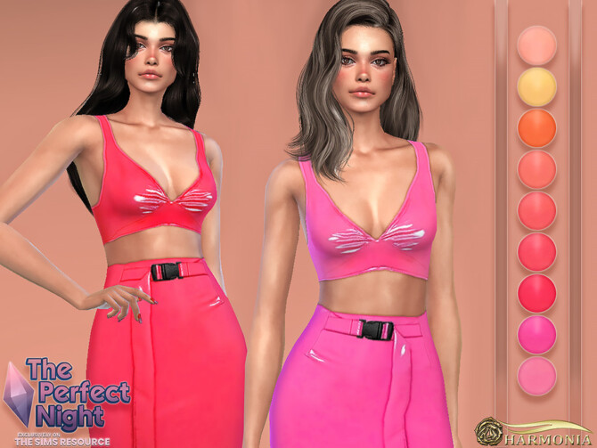 Sugared Vinly Crop Top by Harmonia at TSR