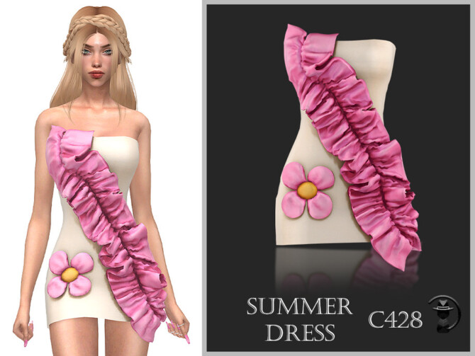 Summer Dress C428 by turksimmer at TSR