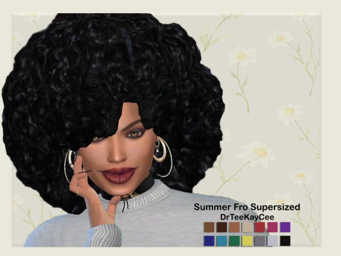 Summer Fro Supersized Hair by drteekaycee at TSR