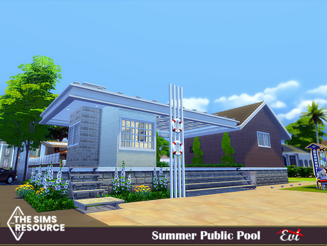 Summer Public Pool by evi at TSR