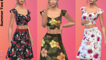 Summer Two Piece Outfit by Pinkfizzzzz at TSR