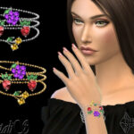 Summer berrys bracelets by NataliS at TSR