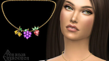 Summer berrys necklace by NataliS at TSR