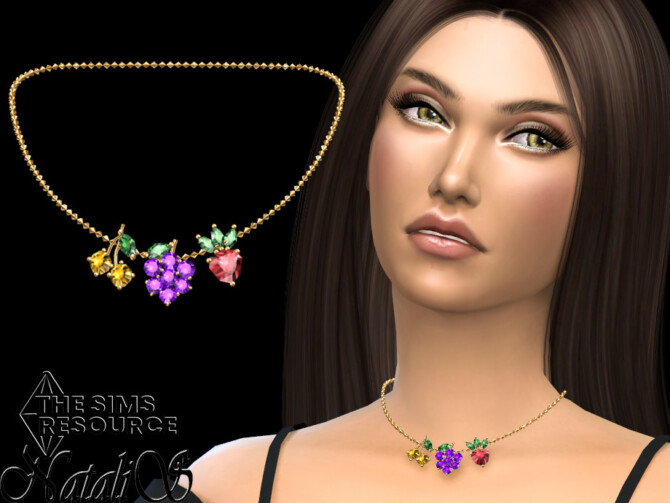 Summer berrys necklace by NataliS at TSR