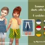 Summer shorts with bow by MysteriousOo at TSR