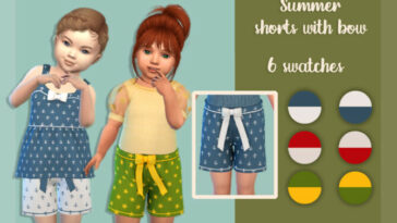 Summer shorts with bow by MysteriousOo at TSR