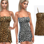 Super Mini Leopard Dresses by Saliwa at TSR