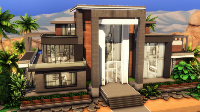 Super Modern Mansion by plumbobkingdom at Mod The Sims 4