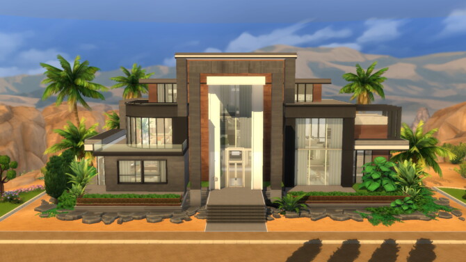 Super Modern Mansion by plumbobkingdom at Mod The Sims 4