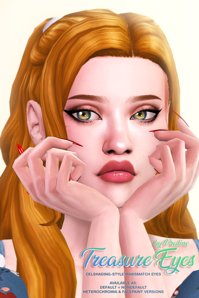 TREASURE Maxis-Match Eyes at Praline Sims