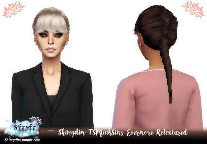 TSMinhSims Evermore Hair Retexture + Child at Shimydim Sims