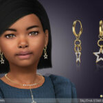 Talitah Star Earrings For Kids by feyona at TSR