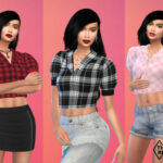 Tartan Top by Pinkfizzzzz at TSR