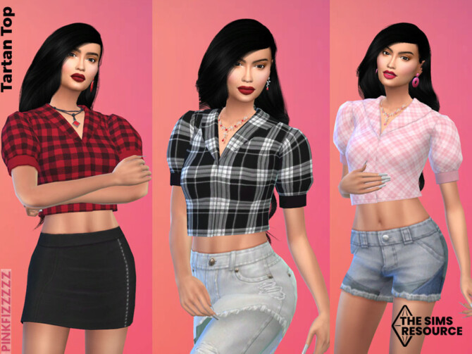 Tartan Top by Pinkfizzzzz at TSR