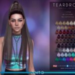 Teardrops hair by Anto at TSR