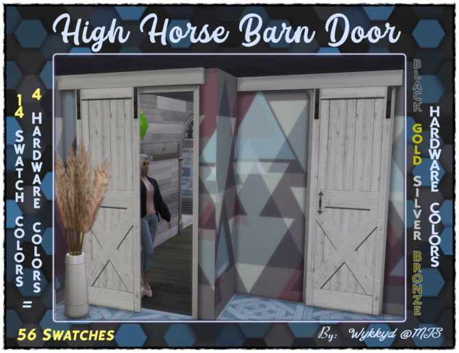 The High Horse Barn Door by Wykkyd at Mod The Sims 4