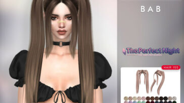 The Perfect Night BAB Hair 155 by TsminhSims at TSR