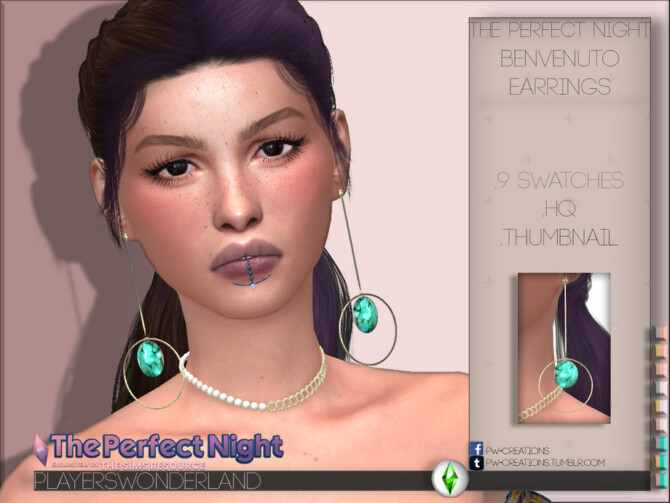 The Perfect Night Benvenuto Earrings by PlayersWonderland at TSR