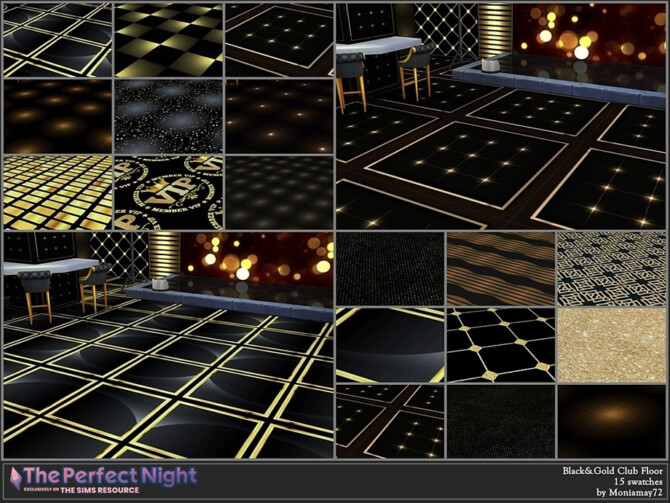 The Perfect Night Black&Gold Club Floor by Moniamay72 at TSR