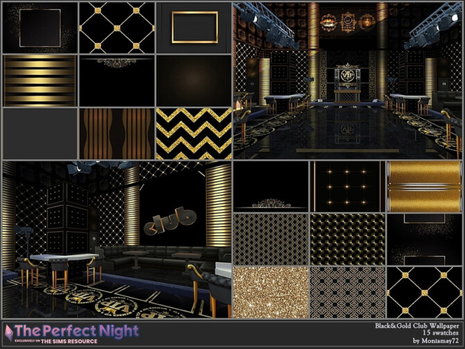 The Perfect Night Black&Gold Club Wallpaper by Moniamay72 at TSR