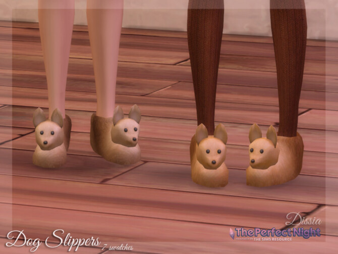 The Perfect Night Dog Slippers by Dissia at TSR