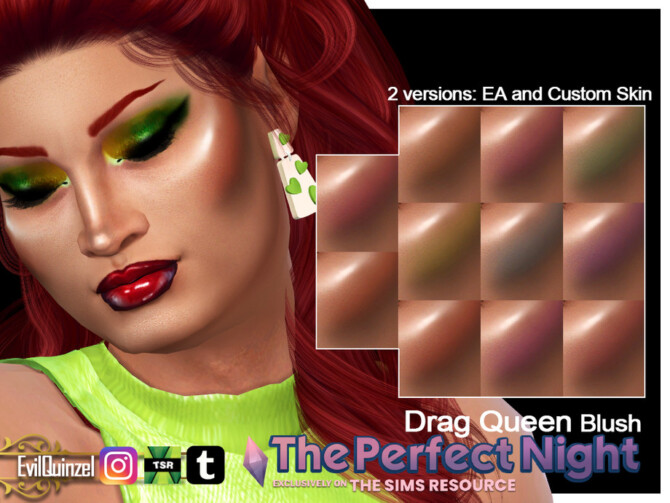 The Perfect Night Drag Queen Blush by EvilQuinzel at TSR