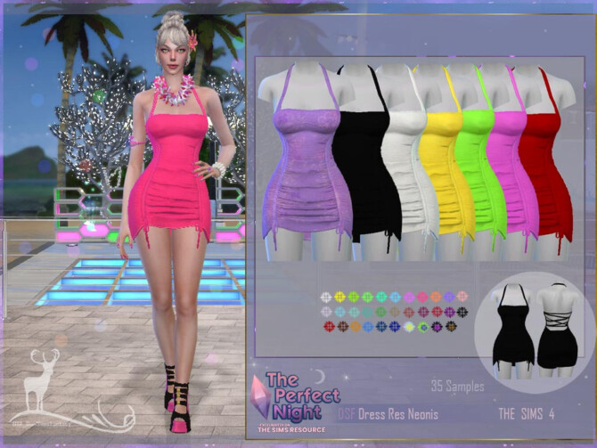 The Perfect Night Dress Res Neonis by DanSimsFantasy at TSR