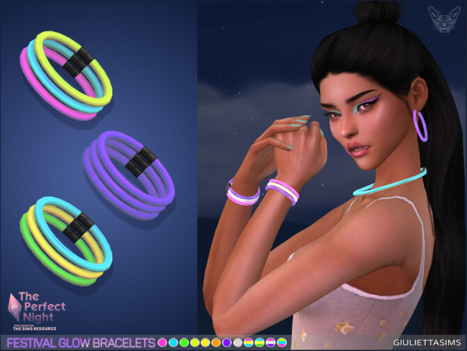 The Perfect Night Glow Festival Bracelets by feyona at TSR