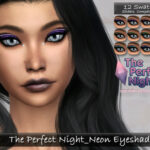 The Perfect Night Neon Eyeshadows by tatygagg at TSR