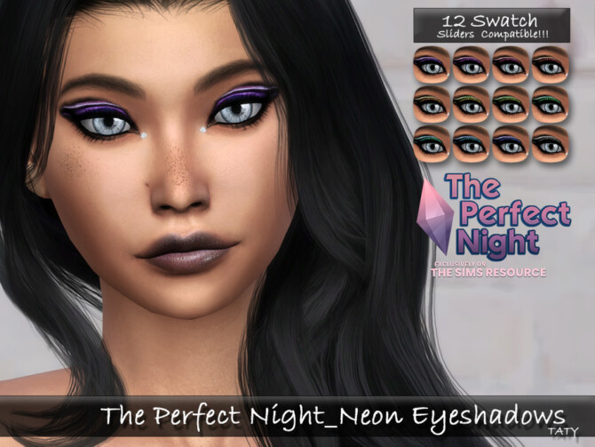 The Perfect Night Neon Eyeshadows by tatygagg at TSR